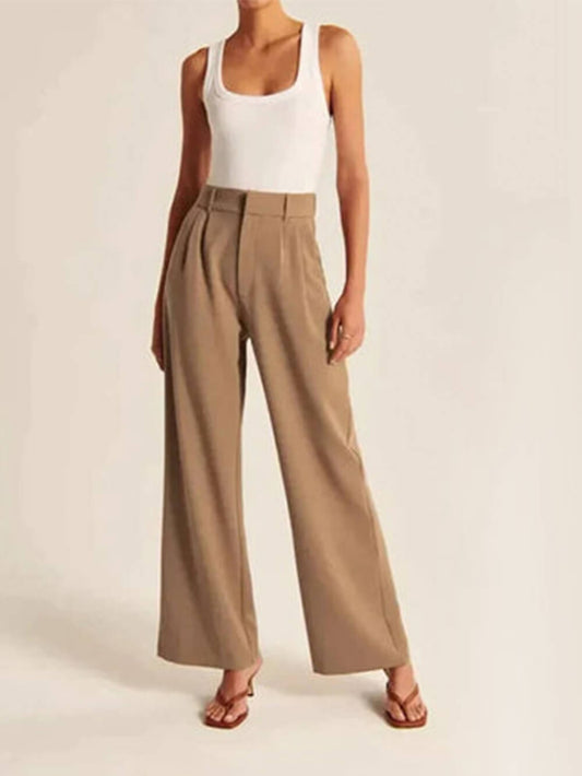Pantalones de sastre de pierna ancha