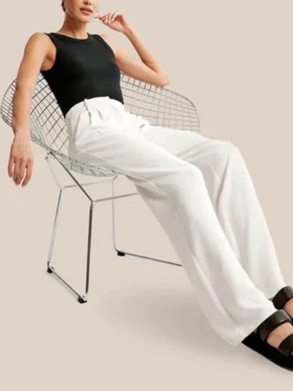 Pantalones de sastre de pierna ancha
