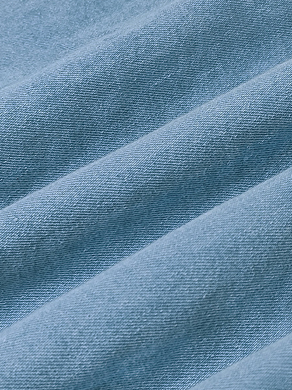 Camisa corta vaquera holgada con mangas abullonadas