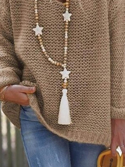 Jersey de manga larga con cuello en V