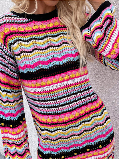 Jersey a rayas de longitud media