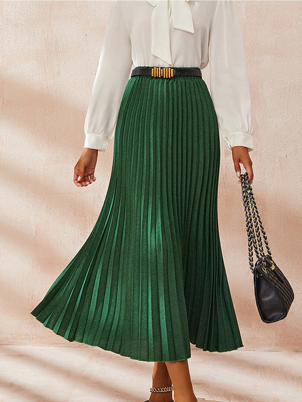 Falda plisada elegante