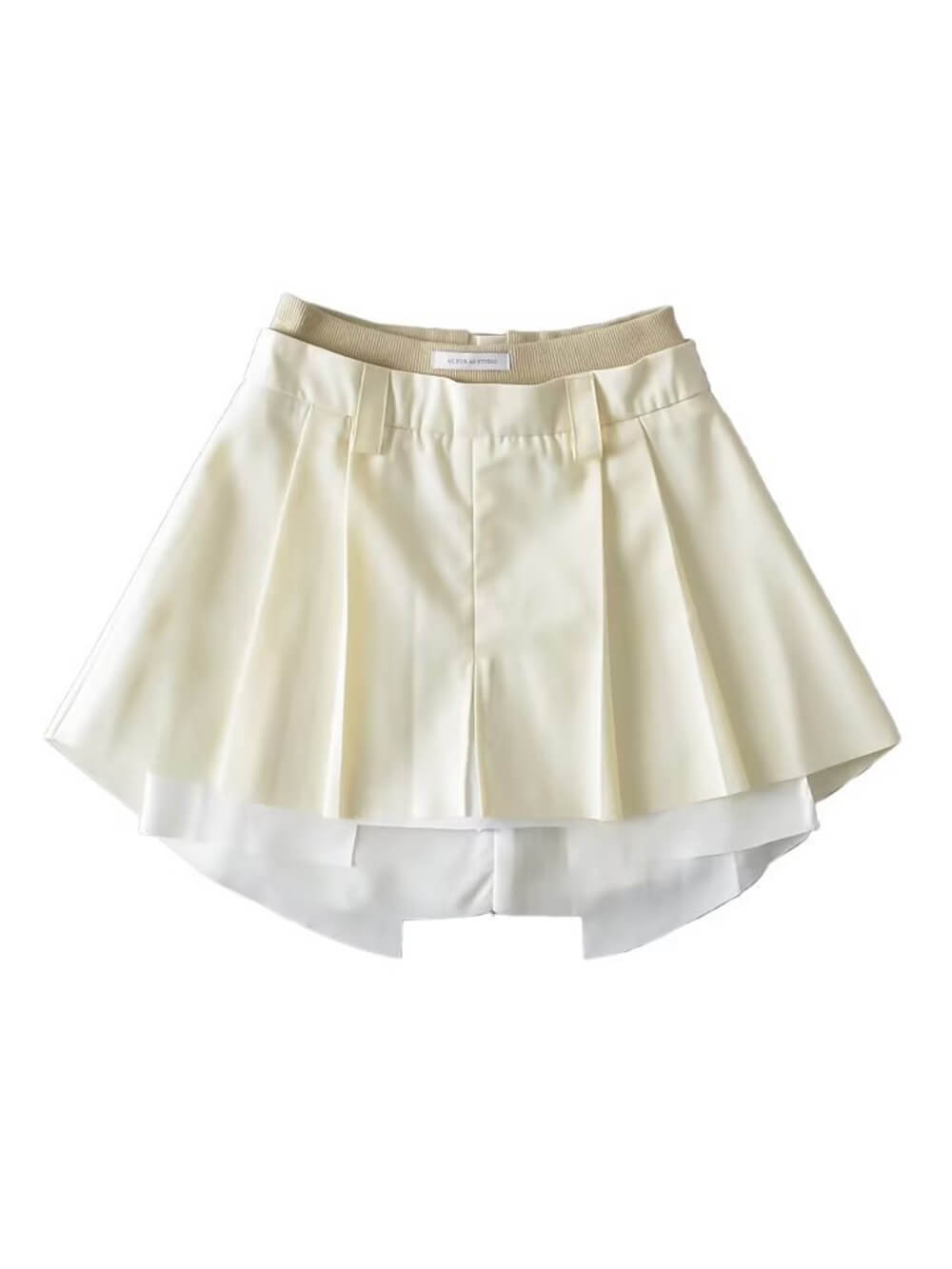 Minifalda plisada deshilachada