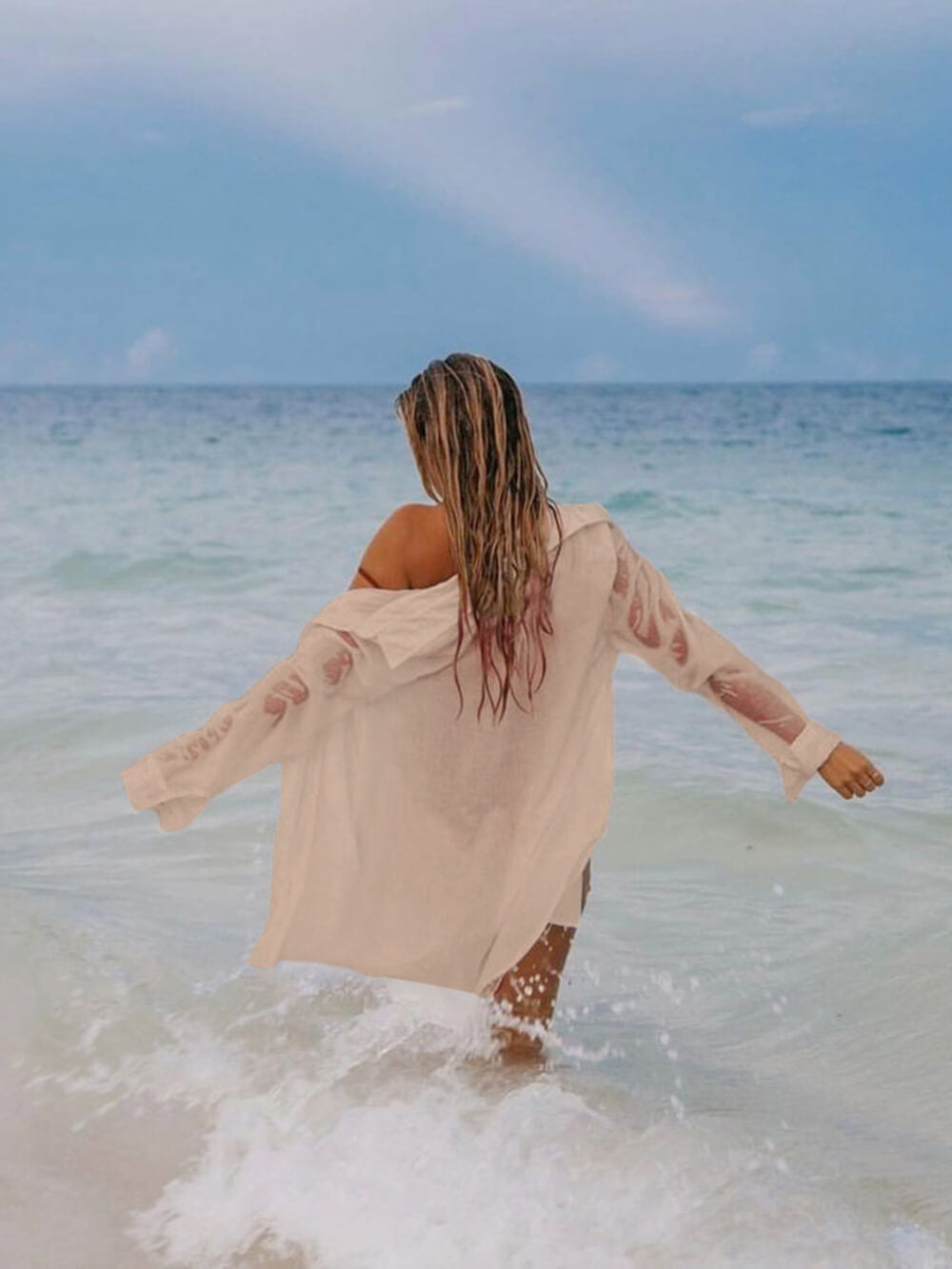 Túnica Bikini Cover-Ups Ropa de playa sexy Traje de baño Cubrir