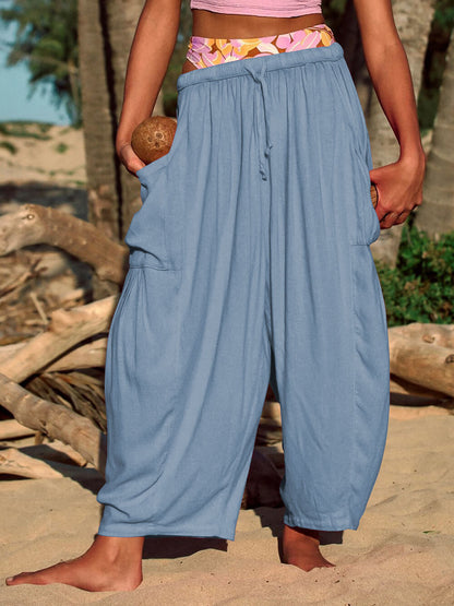 Cómodos pantalones de yoga de pierna ancha