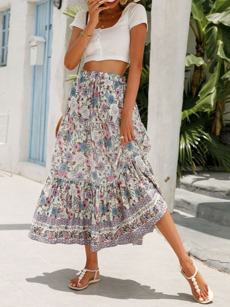 Falda escalonada elegante de Love Shack