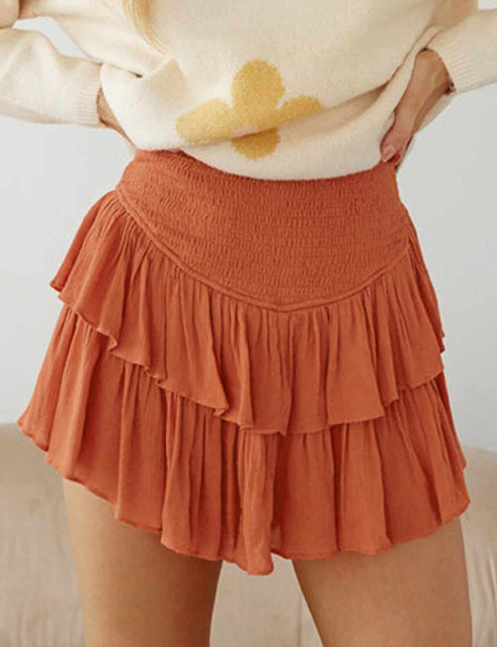 Minifalda con volantes Delilah