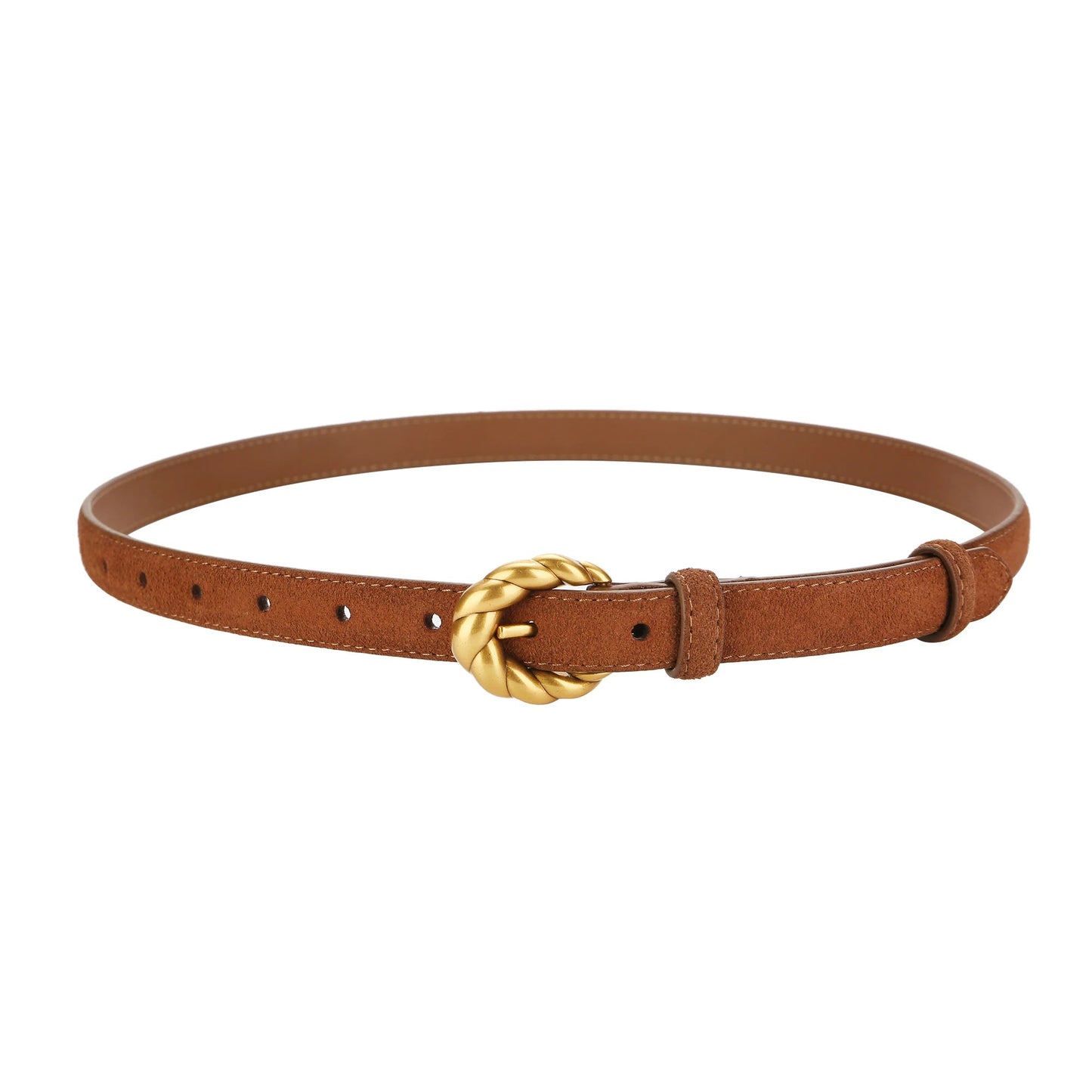 🎁 Gürtel mit goldener Schnalle und echtem Leder (100% Rabatt)