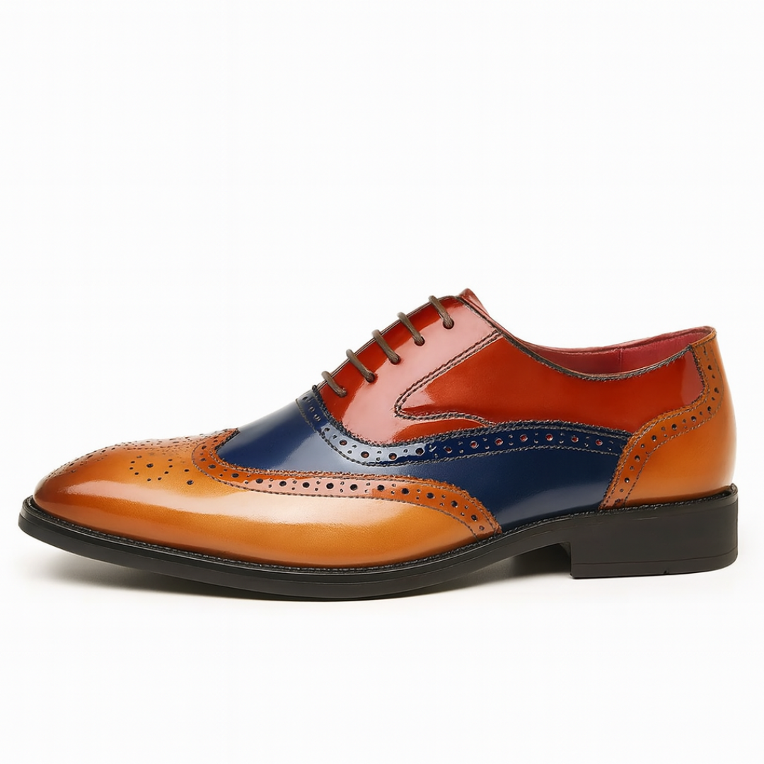Harry – Zapatos brogue vintage con puntera de ala