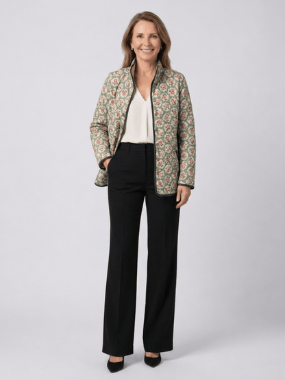 Chaqueta Acolchada Tapicería Floral