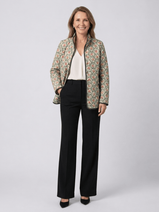 Chaqueta Acolchada Tapicería Floral