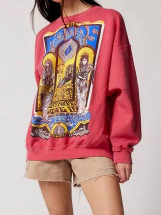 Übergroßes The Doors Grafik-Sweatshirt