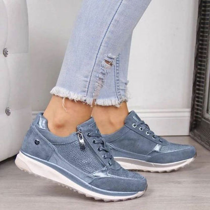 Zapatillas Cómodas con Cremallera Lateral