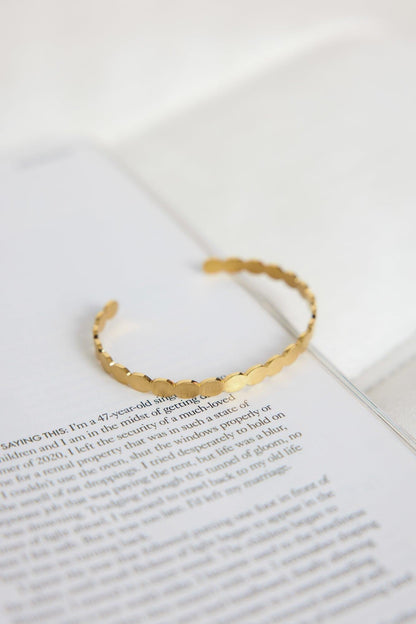 Pulsera Afrodita chapada en oro de 18k oro