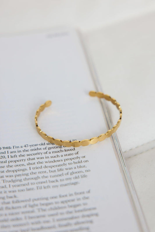 Pulsera Afrodita chapada en oro de 18k oro
