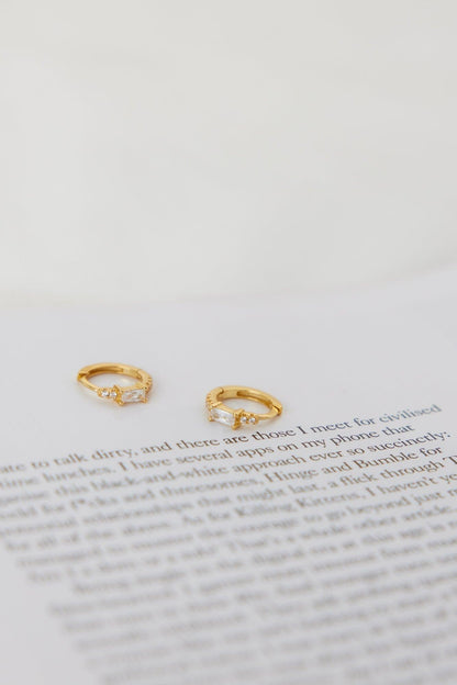Pendientes Ojos al Alma chapados en oro de 18K claros