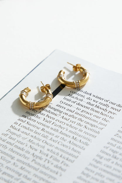 Aros Delicados Chapados En Oro 18k Oro