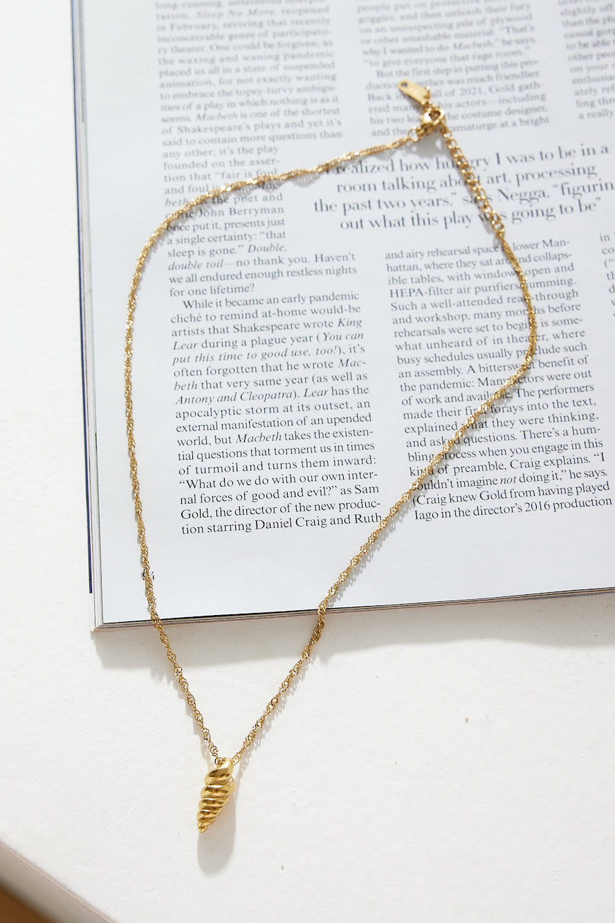 Collar De Conchas By The Sea Chapado En Oro 18k Oro