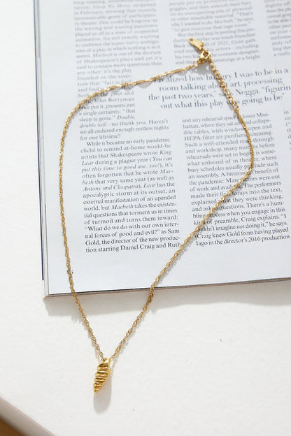 Collar De Conchas By The Sea Chapado En Oro 18k Oro