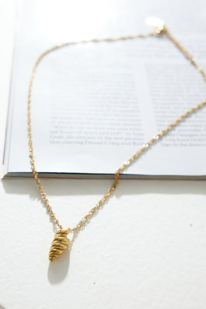 Collar De Conchas By The Sea Chapado En Oro 18k Oro