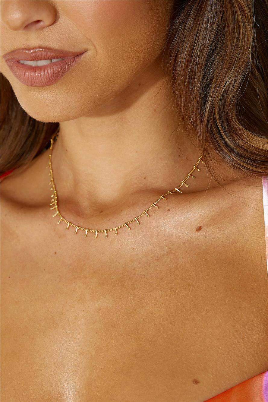 Collar Queen Things chapado en oro de 18k Gold