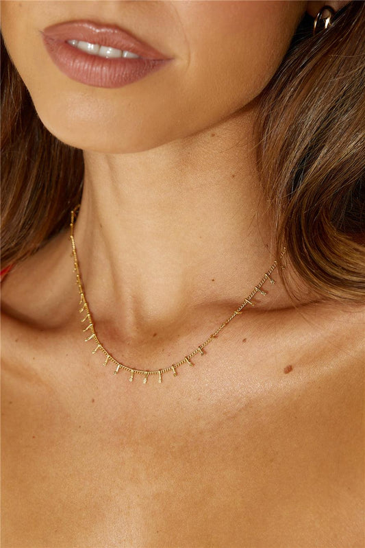 Collar Queen Things chapado en oro de 18k Gold