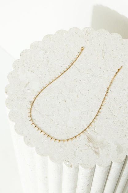 Collar Queen Things chapado en oro de 18k Gold