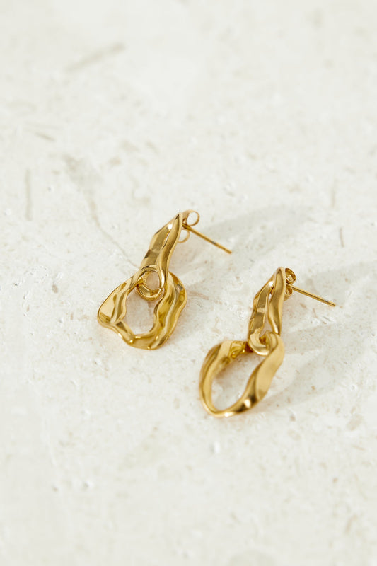 Ohrringe Alle wollen 18K Gold plattiert Gold