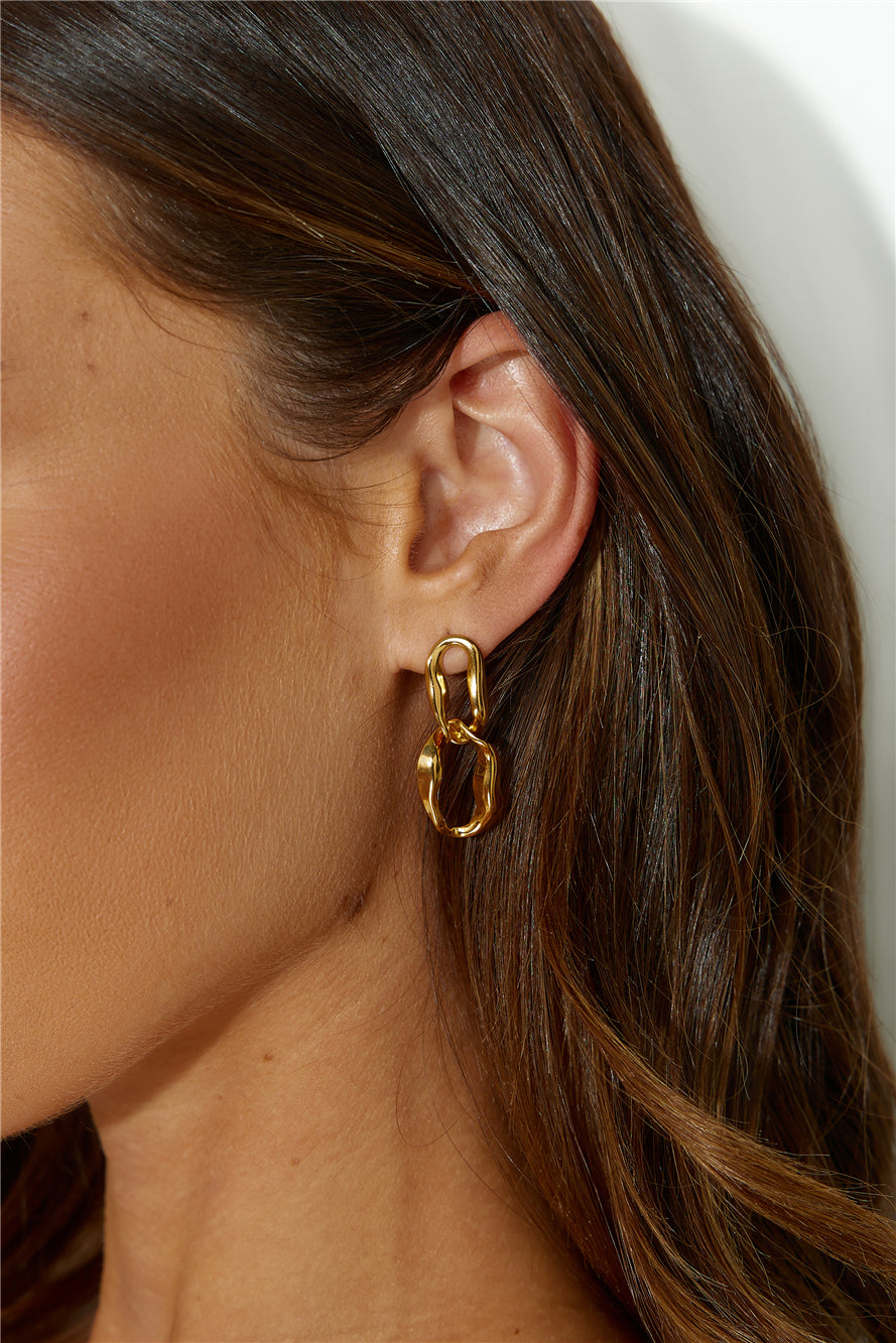Pendientes Todos Quieren Chapados en Oro 18k Oro