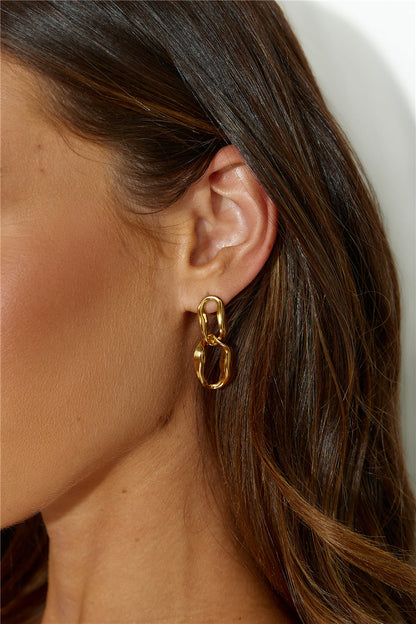Pendientes Todos Quieren Chapados en Oro 18k Oro