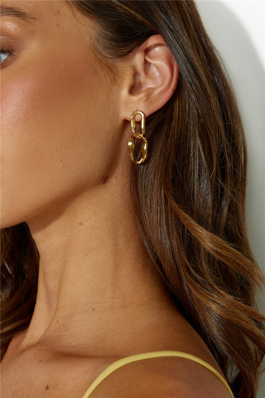 Pendientes Todos Quieren Chapados en Oro 18k Oro