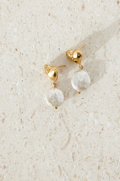 Pendientes Love Me More Bañados En Oro 18k Oro