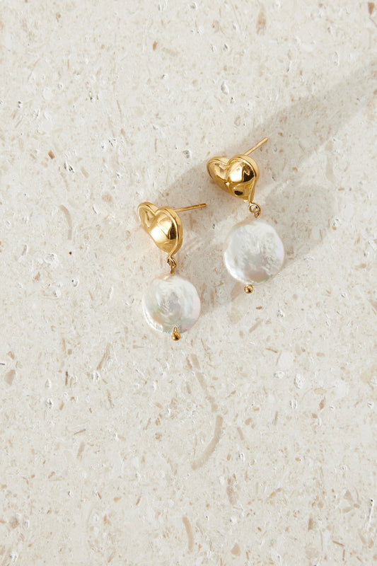 Pendientes Love Me More Bañados En Oro 18k Oro