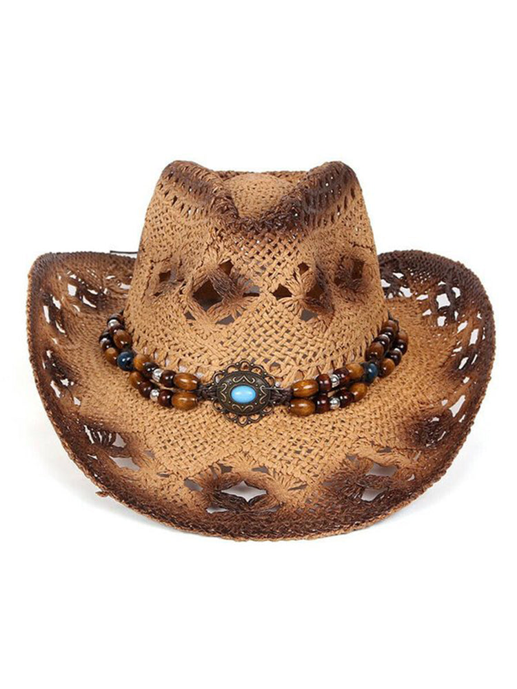 Sombrero Hueco de Mezclilla Vintage Occidental