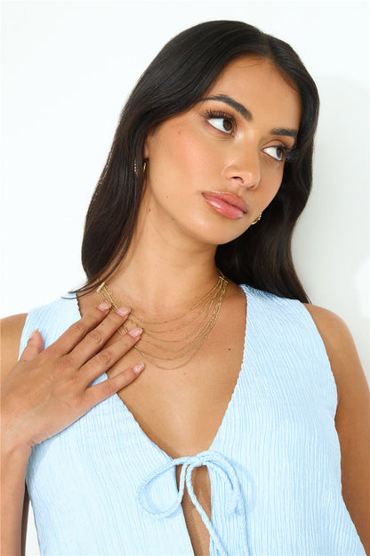 Collar Diosa Pasada Bañada En Oro 18k Oro