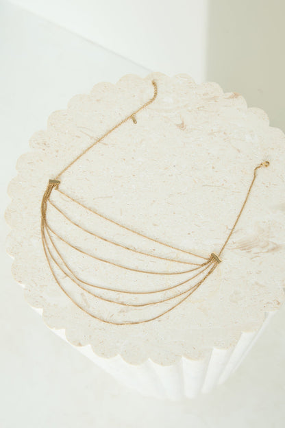 Collar Diosa Pasada Bañada En Oro 18k Oro