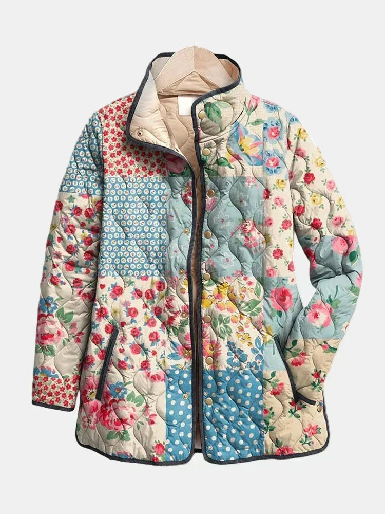 Chaqueta Acolchada Patchwork Floral
