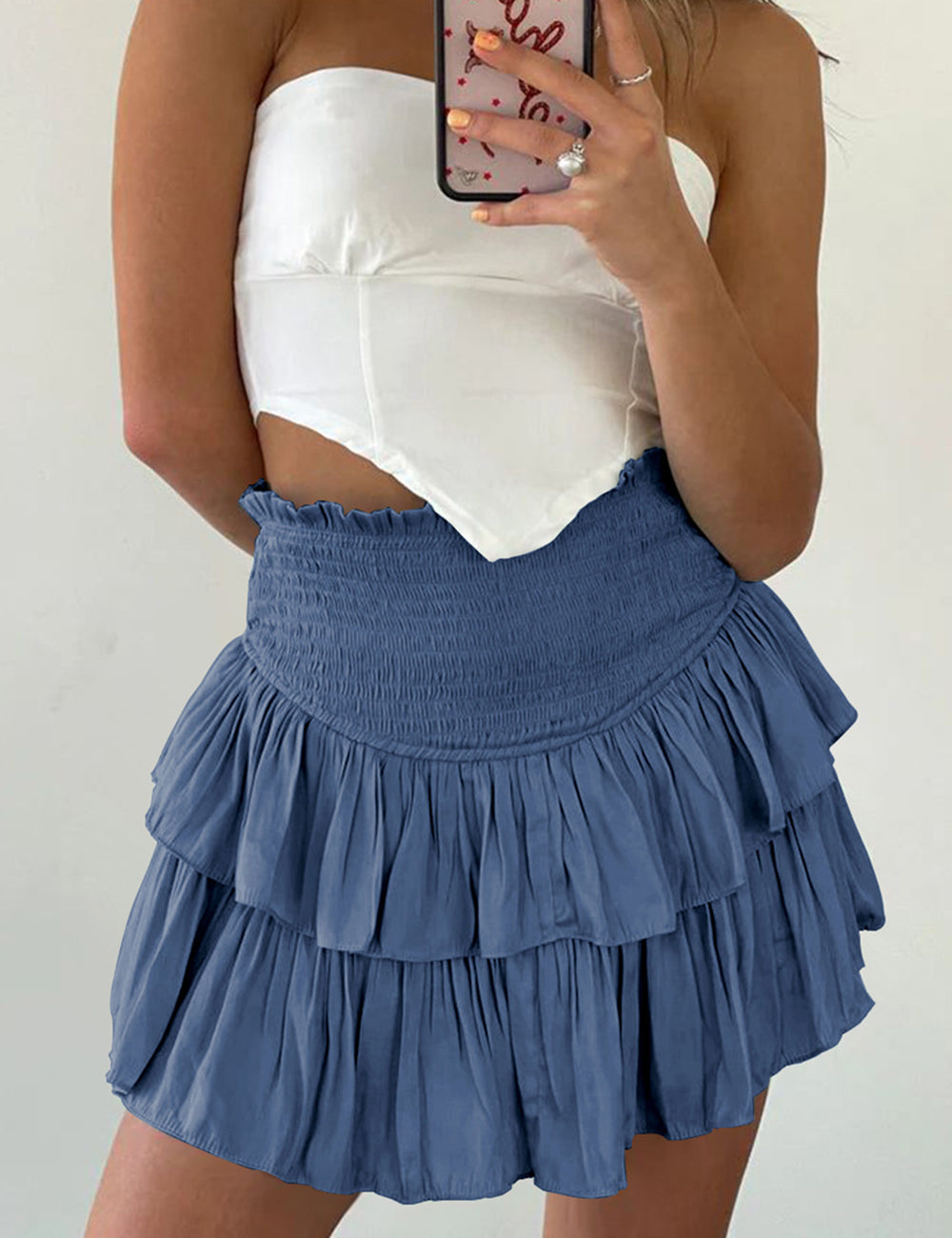 Minifalda con volantes Delilah