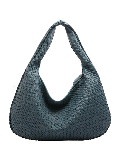 Bolso tejido de cuero de moda para mujer