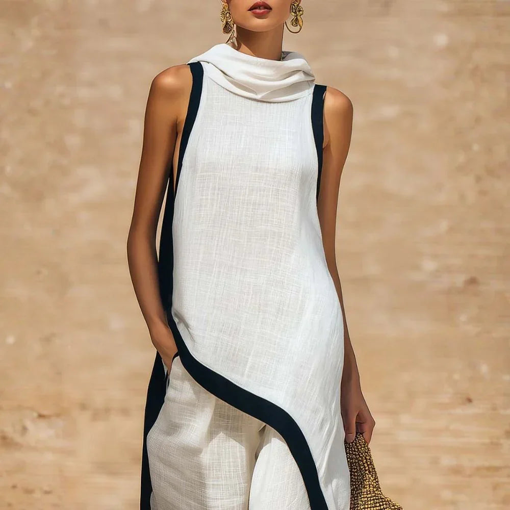 Velora Conjunto Efecto Lino Atemporal con Diseño Minimalista