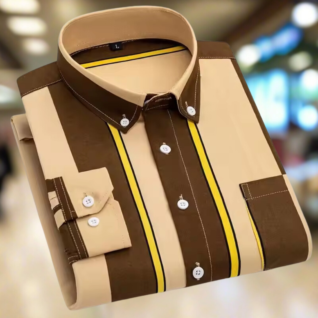 Oscar™ Camisa a rayas - Patrón clásico, Ajuste moderno