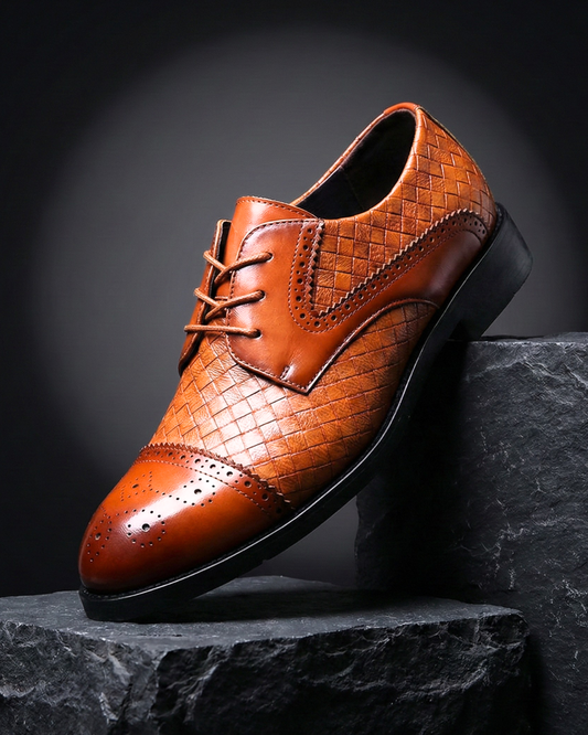 Bellville – Zapatos Oxford de Piel Trenzada