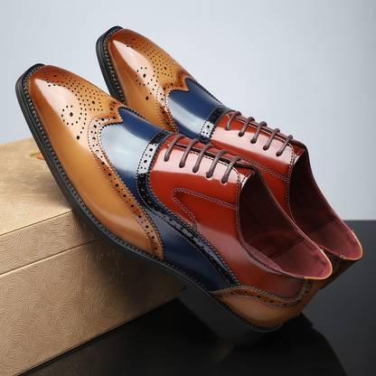 Harry – Zapatos brogue vintage con puntera de ala