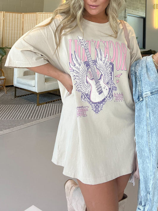 T-Shirt Rock N Roll Legend Beige