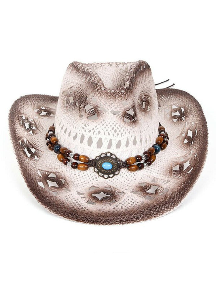 Sombrero Hueco de Mezclilla Vintage Occidental