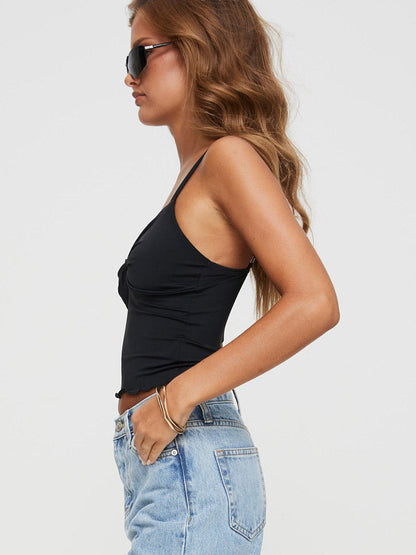Top corto más gris