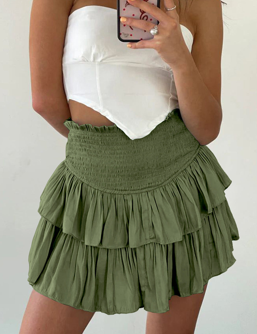 Minifalda con volantes Delilah