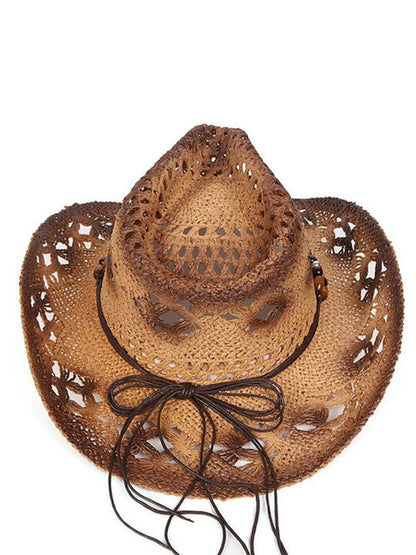 Sombrero Hueco de Mezclilla Vintage Occidental