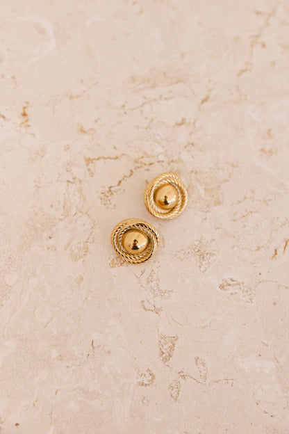 Pendientes Classy Couture Chapados en Oro 18k Oro