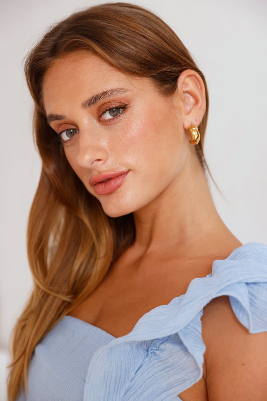Pendientes Havana Bañados En Oro 18k Oro